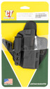 Comp-Tac C852GL052RBKN eV2 Max AIWB Black Kydex/Leather Belt Clip Fits Glock 19 Gen1-5 Right Hand