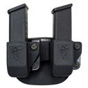 Comp-Tac Twin Mag Pouch Compatible with Glock 9/40/357, .45 Gap Kydex Black