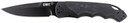 CRKT 1050K Fire Spark 3.88 in Folding Spear Point Plain Black 8Cr14MoV SS Blade/ Black/Silver Aluminum/G10 Handle Includes Pocket Clip