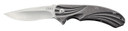 CRKT 6016 Williwaw 3.03 in Folding Modified Drop Point Plain Satin 8Cr13MoV SS Blade 2Cr13 Black Stonewashed Handle