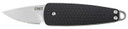 CRKT 7086 Dually 1.72 in Folding Drop Point Plain Bead Blasted 5Cr15MoV SS Blade GRN Black Handle