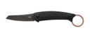 CRKT 7150 IBI 2.71 in Fixed Sheepsfoot Plain Stonewash D2 Steel Blade G10 Black w/Copper Backspacer Handle