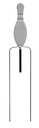 Do All Traps BSP1 Impact Seal Bowling Pin 11 in White w/Stand