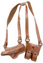 El Paso Saddlery SPG26RR Spyder Shoulder System Fits Glock 26/27/33 Leather Russet