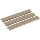 Ergo Grip Rail Covers, 18 Slot Ladder, Textured Slim Line LowPro, 3-Pack, Desert Tan 4379-3PK-DE