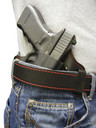 Flashbang 9410G4210 Capone ITW Glock 42 Compatible Leather/Thermoplastic Black/Red