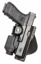 Fobus GLT17RPL Roto Paddle Roto Tactical Speed Holster Belt Holster Left Hand Black For Glock 17 with Tac Light or Laser