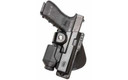 Fobus T1911 Light or Laser Paddle Holster Right Hand Black 1911 Kydex