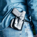 Galco SG158B Stinger OWB Black Leather Belt Loop Fits S&W J Frame Fits Charter Arms Undercover Right Hand, Holster