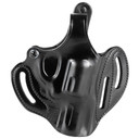 Galco CTS160B Cop 3-Slot Belt Holster For S&W J Frame Revolver With Or Without Hammer