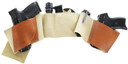 Galco UWERBKHSM UnderWraps Elite Belly Band Small Khaki Elasticized Nylon/Leather Ambidextrous Hand