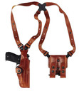 Galco VHS248 Vertical Shoulder 248 Adjustable Tan Leather