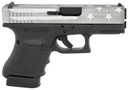 Glock PG3050204-BWFS G30 Gen4 Subcompact 45 ACP 3.78 in 10+1 Black Polymer Frame Battle Worn Flag Cerakote Steel Slide Rough Textured Interchangeable Backstraps Grip