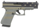 Glock UA4850204FRMOS-OP G48 Compact MOS 9mm Luger Caliber with 4.17 in Barrel, 10+1 Capacity, Overall Operator Flag Cerakote Finish, Rough Textured Interchangeable Backstraps Grip