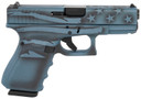 Glock UG1950204-BTFLAG G19 Gen4 Compact 9mm Luger 4.02 in 15+1 Overall Blue Titanium Flag Cerakote Polymer Frame/Steel Rough Textured Interchangeable Backstraps Grip