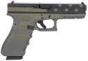 Glock UI1750204OP G17 Gen3 9mm Luger 4.49in Barrel 17+1, Operator Flag Cerakote Frame  Slide, Rough Textured Finger Grooved Grip, Safe Action Trigger (US Made)