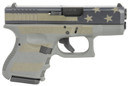 Glock UI2750204-OP G27 Gen5 Subcompact 40 S&W Caliber with 3.43 in Barrel, 9+1 Capacity, Overall Operator Flag Cerakote Finish, Rough Textured Interchangeable Backstraps Grip