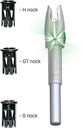 Glorynock Lighted Nock Universal Fit Green 3/Pack GN1013