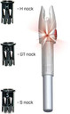 Glorynock Lighted Nock Universal Fit Red 3/Pack GN1003