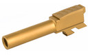 Grey Ghost Precision Match Grade Barrel Barrel-G43-NT-TIN, 9MM, Titanium Nitride Finish, Fits Glock 43 Barrel-G43-NT-TIN