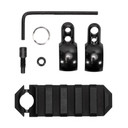 GrovTec Tube Rail, Barrel Band Mounted Picatinny Rail, 2.6 in, .420-.470, Black GTSW326