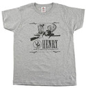 Henry HTS017L Henry Heart Ladies T-Shirt Dark Ash Large Short Sleeve