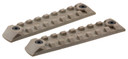 Hera 180102 Keymod Rail Panel 4 in Polymer FDE 2 Pack