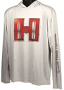 Hornady 99692L Solar Hoodie White w/Red Logo Long Sleeve Large