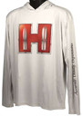 Hornady 99692XXXL Solar Hoodie White w/Red Logo Long Sleeve 3XL