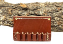 Hunter Company 0645 Cartridge Belt Slide Chestnut Tan Leather 45 Cal Capacity 6 Belt Slide Mount 2in Belt