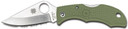 Spyderco LFGP3 Ladybug 3 1.94 in Folding Clip Point Plain VG-10 SS Blade Foliage Green FRN Handle, Knife
