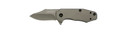 Kershaw 3560 Ember 2 in Folding Modified Clip Point Plain Gray TiCN 8Cr13MoV SS Blade Gray TiCN Stainless Steel Handle Includes Pocket Clip