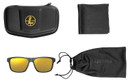 Leupold 179631 Katmai Polycarbonate Orange Mirror Lens Matte Black Polyamide Wraparound Frame Includes Carrying Case, Bag, & Lens Cloth
