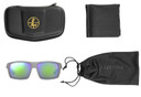 Leupold 181274 Payload Polycarbonate Emerald Mirror Lens Matte Gray Polyamide Wraparound Frame Includes Carrying Case, Bag, & Lens Cloth
