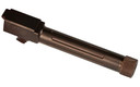 Lone Wolf Distributors AlphaWolf Barrel, 9mm, 4.6 in Threaded Barrel, 1/2X28 Thread Pitch, For 3rd and 4th Generation Glock 19, PVD Finish, Bronze AW-19TH-ORB