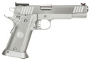 MAC M30SD40C 3011 SSD Pistol, 40 S&W, 5 in BBL, Single/Dbl Act, Alum Grips, Fib Opt Front, Adj Rear Sights, Chrome Finish, 15+1 Rds