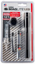 Maglite SP2201C Mini Maglite Combo Pack Black Aluminum Red/Blue/Clear LED 127 Lumens