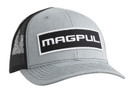 Magpul MAG1104-032 Wordmark Patch Trucker Hat Heather Gray/Black Adjustable Snapback OSFA Structured