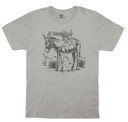 Magpul MAG1190-040-3X Burro T-Shirt Silver 3XL Short Sleeve