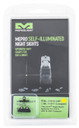 Meprolight USA 115163201 Mepro Tru-Dot Fixed Sights Self-Illuminated Green Tritium Front & Yellow Rear with Black Frame for HK USP