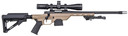 Mossberg MVP LC Rifle 27776, 223 Remington, 16.3 in Med Bull Fluted BBL, Bolt Action, Magpul CTR Black Stock, Tan/Black Finish, 10+1 Rds, w/Scope