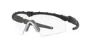 Oakley 11-186 Ballistic M Frame 2.0 Strike 100% UV Rated, Anti-Fog Plutonite Gray & Clear Lens with Matte Black Frame for Adults