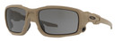 Oakley OO932904 Ballistic Shocktube XXL (61-17) Regular/High Bridge Fit Gray Lens Plutonite Terrain Tan Frame