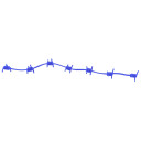Outdoor Prostaff Wire Wrap Silencers Blue 6 pk OP45