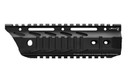 Phase 5 Weapon Systems Lo-Pro Slope Nose Free Float Rail, 7.5 in, Black Finish, Steel barrel nut and mounting hardware included, Built-in QD Mountswith Internal Stops LPSN75