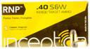 PolyCase Ammo 40RNPBRSW50 Inceptor 40 S&W 97 GR Round Nose 50 Bx/ 20 Cs