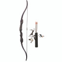 PSE Pro Max Traditional Recurve Bow Set Wood Riser 54 in 15 lbs RH 42230R5415