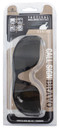 Radians CSB102-2CS Bravo Glasses 99% UV Rated Black Frame with Gray Rubber Temple Sleeves