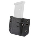 Raven Concealment Systems Copia Single Pistol Mag Carrier, Fits Double Stack 9/40 Mags, Black Finish, Ambidextrous SSMCBKT