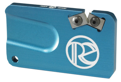 REDI-EDGE/KLAWHORN IND REPS201BU Pocket Knife Sharpener Duromite Carbide Blue with Nylon Sheath